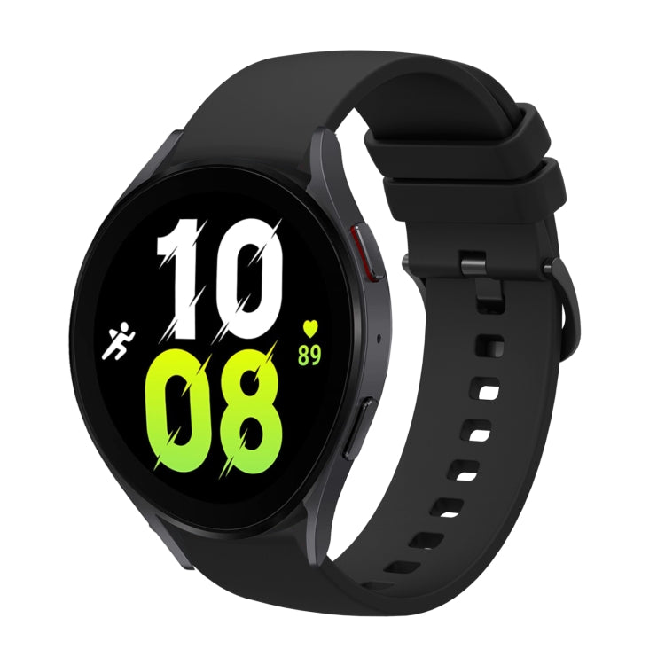 For Samsung Galaxy Watch5 Pro 45mm 20mm Solid Color Soft Silicone Watch Band