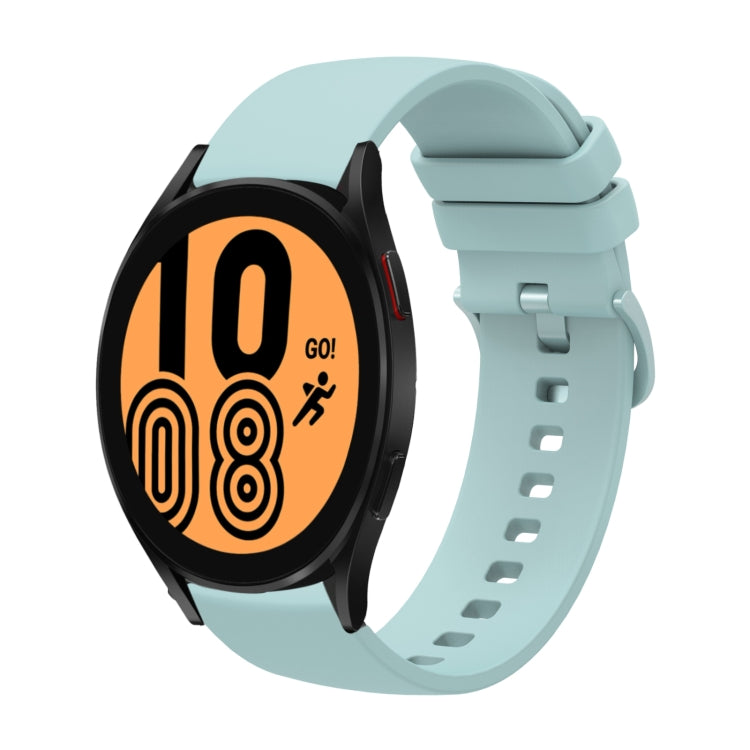 For Samsung Galaxy Watch4 40mm 20mm Solid Color Soft Silicone Watch Band