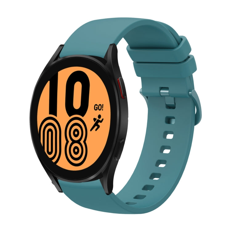 For Samsung Galaxy Watch4 40mm 20mm Solid Color Soft Silicone Watch Band