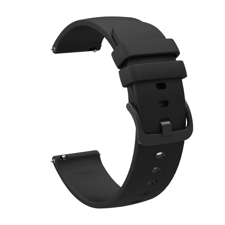 For Samsung Galaxy Watch4 44mm 20mm Solid Color Soft Silicone Watch Band