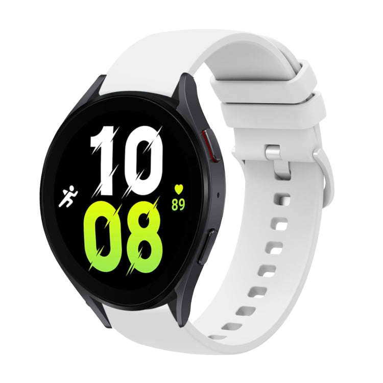 For Samsung Galaxy Watch5 40mm 20mm Solid Color Soft Silicone Watch Band