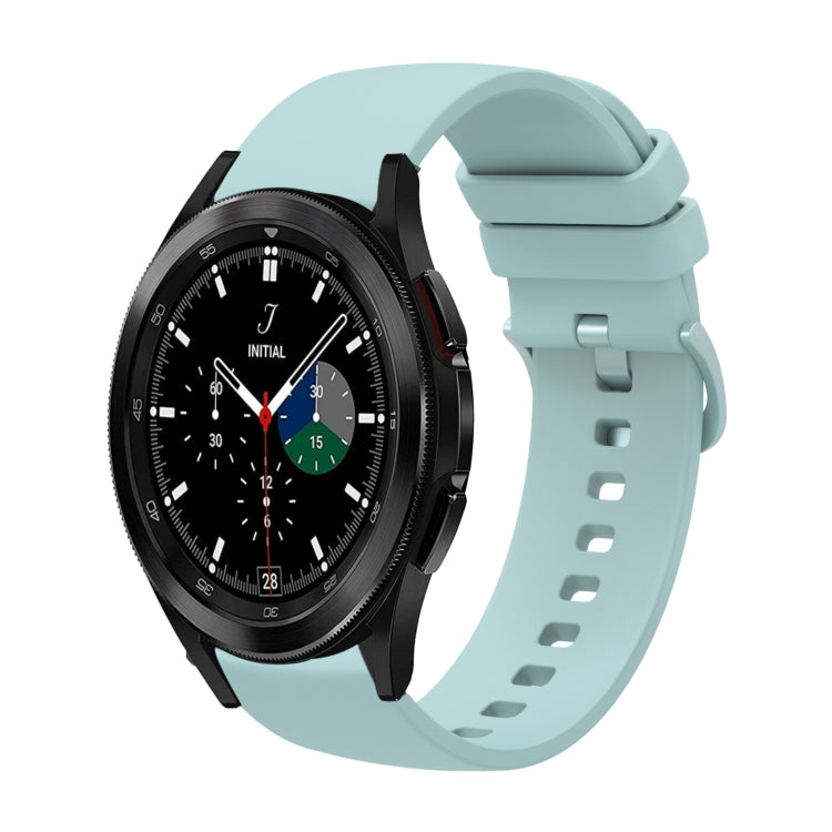 For Samsung  Galaxy Watch 4 Classic 46mm 20mm Solid Color Soft Silicone Watch Band