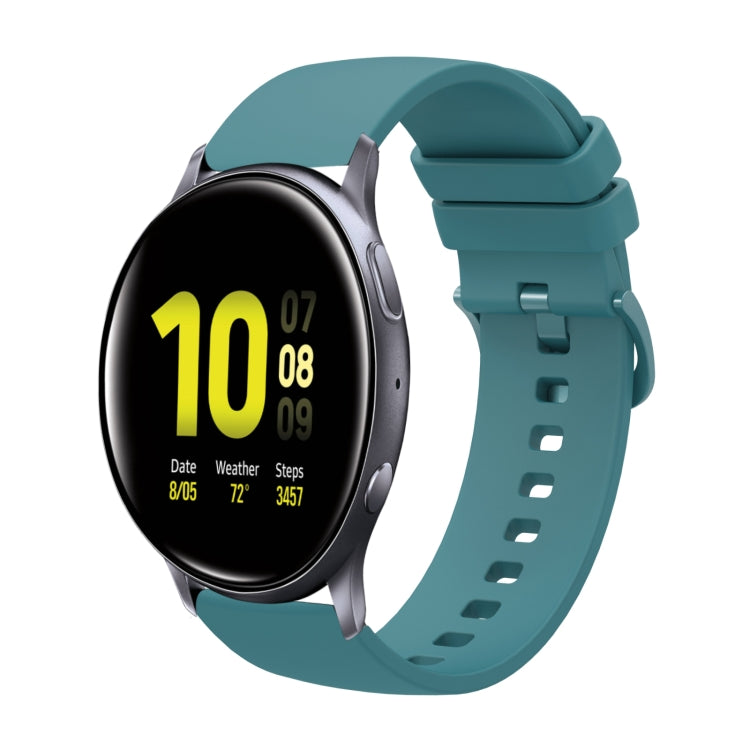 For Samsung Galaxy Watch Active 2 40mm 20mm Solid Color Soft Silicone Watch Band