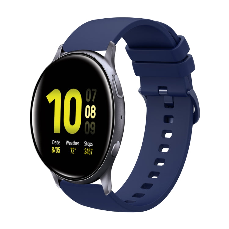 For Samsung Galaxy Watch Active 2 44mm 20mm Solid Color Soft Silicone Watch Band