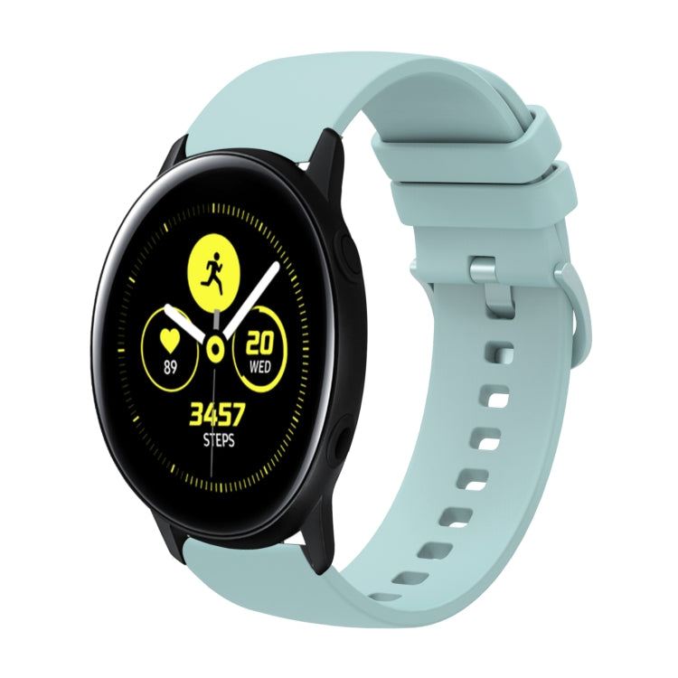 For Samsung Galaxy Watch Active 40mm 20mm Solid Color Soft Silicone Watch Band