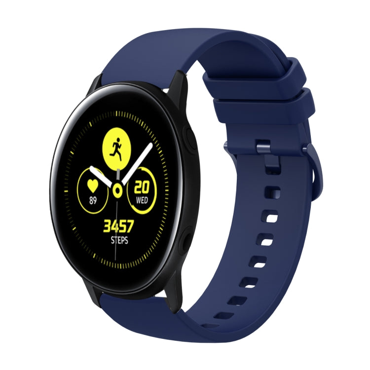 For Samsung Galaxy Watch Active 40mm 20mm Solid Color Soft Silicone Watch Band