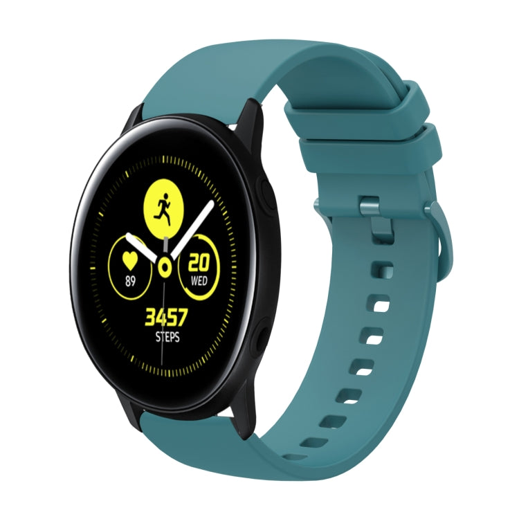 For Samsung Galaxy Watch Active 40mm 20mm Solid Color Soft Silicone Watch Band