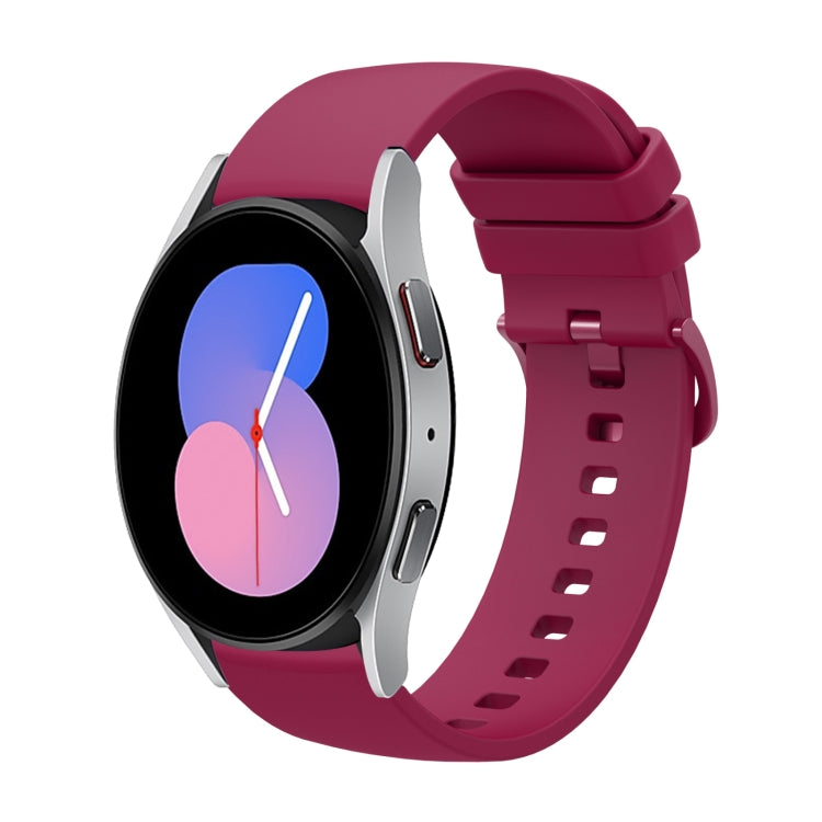 For Samsung Galaxy Watch 42mm 20mm Solid Color Soft Silicone Watch Band