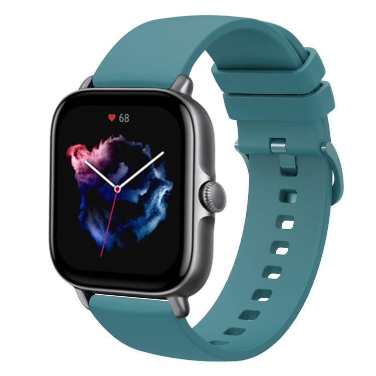 For Amazfit GTS 3 20mm Solid Color Soft Silicone Watch Band