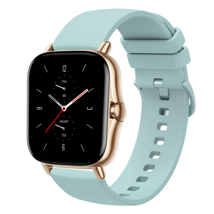 For Amazfit GTS 2 20mm Solid Color Soft Silicone Watch Band