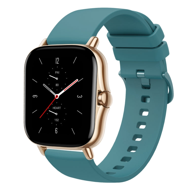 For Amazfit GTS 2 20mm Solid Color Soft Silicone Watch Band