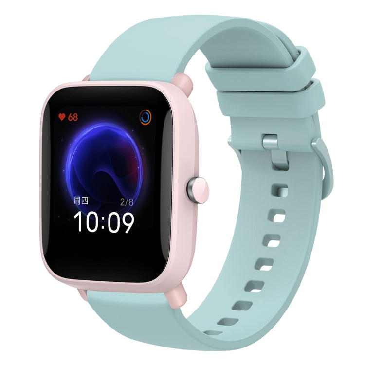 For Amazfit Pop 20mm Solid Color Soft Silicone Watch Band