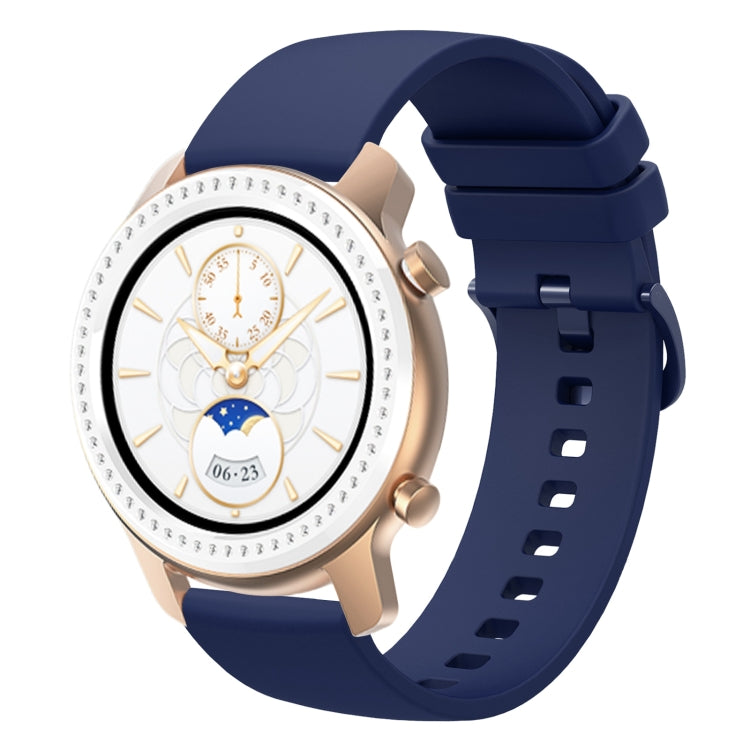 For Amazfit GTR 42mm 20mm Solid Color Soft Silicone Watch Band