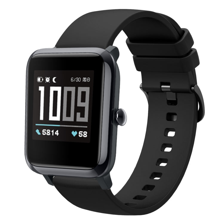 For Amazfit BIP 20mm Solid Color Soft Silicone Watch Band