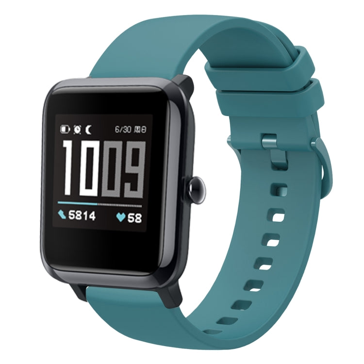 For Amazfit BIP 20mm Solid Color Soft Silicone Watch Band