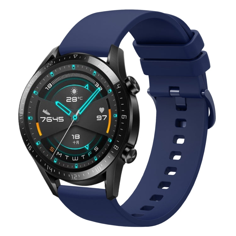 For Huawei Watch GT2 42mm 20mm Solid Color Soft Silicone Watch Band