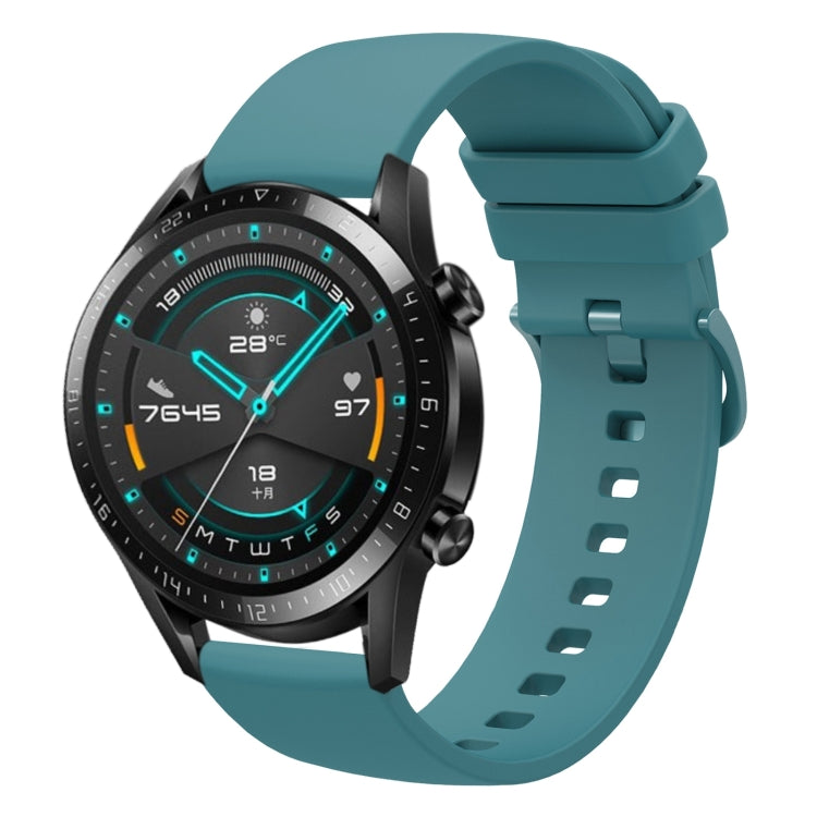 For Huawei Watch GT2 42mm 20mm Solid Color Soft Silicone Watch Band