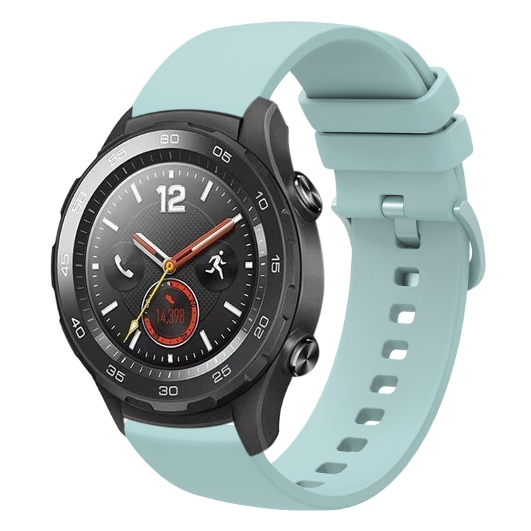 For Huawei Watch 2 20mm Solid Color Soft Silicone Watch Band
