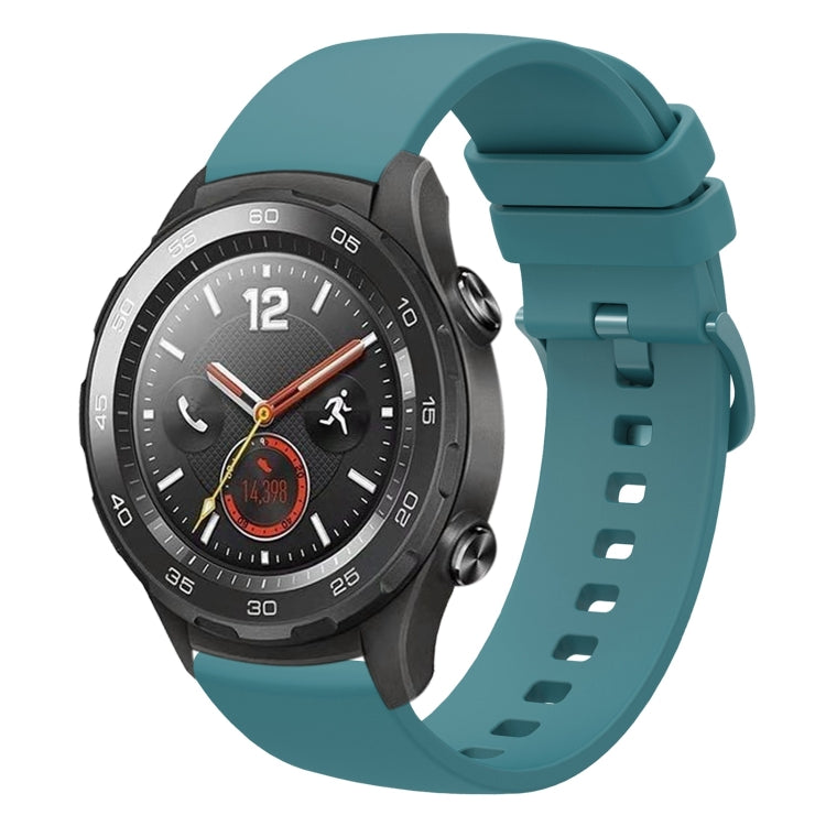 For Huawei Watch 2 20mm Solid Color Soft Silicone Watch Band