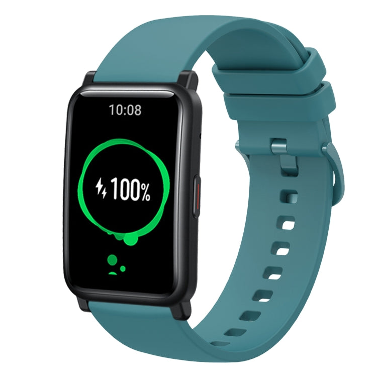 For Honor Watch ES 20mm Solid Color Soft Silicone Watch Band