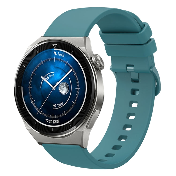 For Huawei Watch GT3 Pro 46mm 22mm Solid Color Soft Silicone Watch Band