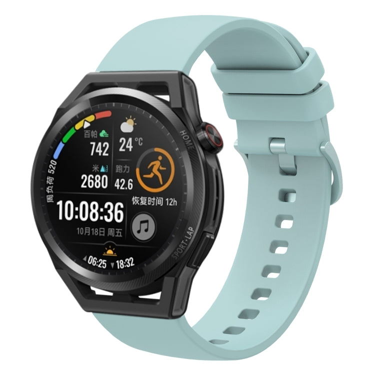 For Huawei Watch GT Runner 22mm Solid Color Soft Silicone Watch Band