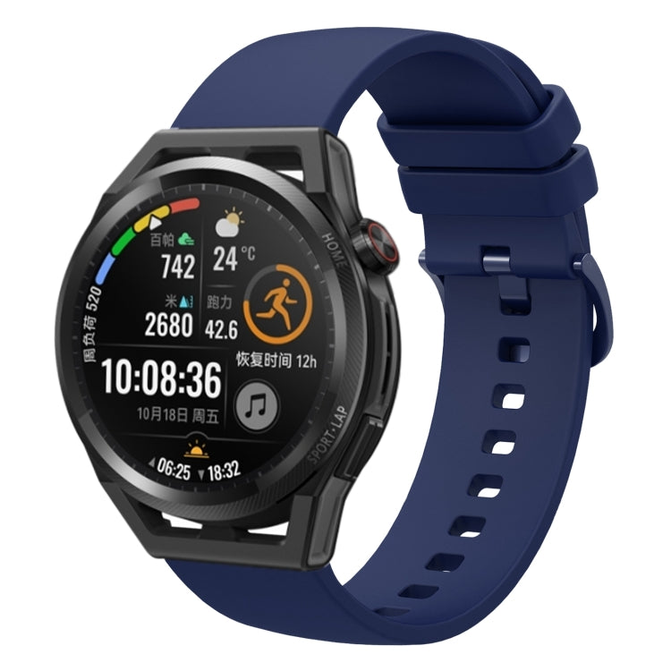 For Huawei Watch GT Runner 22mm Solid Color Soft Silicone Watch Band