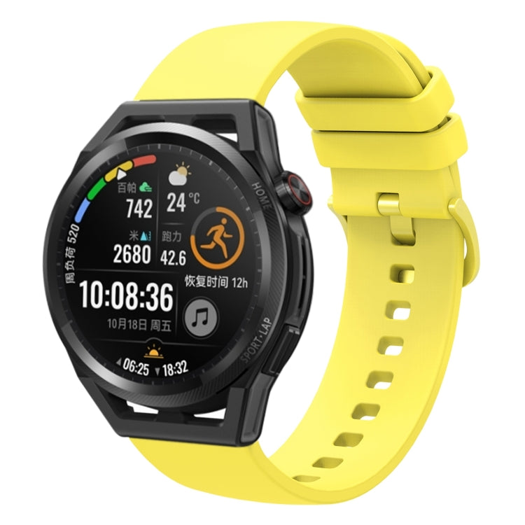 For Huawei Watch GT Runner 22mm Solid Color Soft Silicone Watch Band