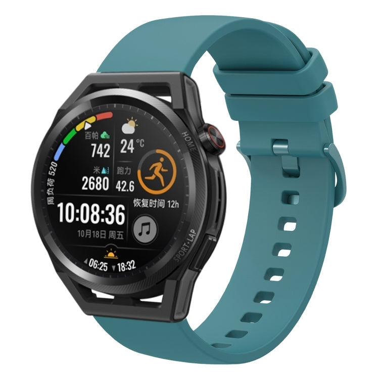 For Huawei Watch GT Runner 22mm Solid Color Soft Silicone Watch Band