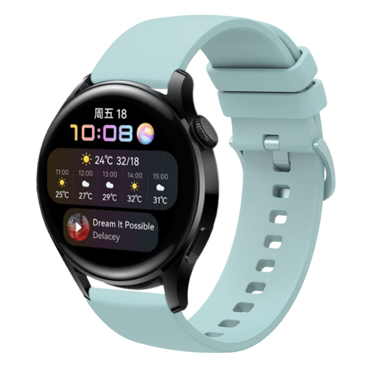 For Huawei Watch 3 22mm Solid Color Soft Silicone Watch Band