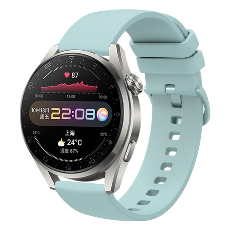 For Huawei Watch 3 Pro 22mm Solid Color Soft Silicone Watch Band
