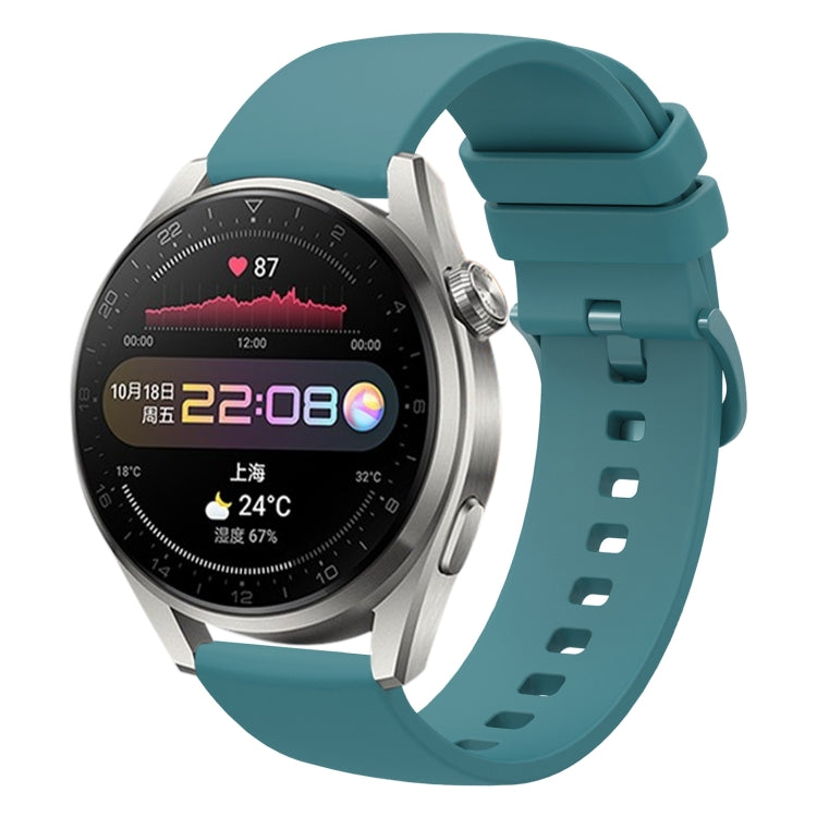 For Huawei Watch 3 Pro 22mm Solid Color Soft Silicone Watch Band