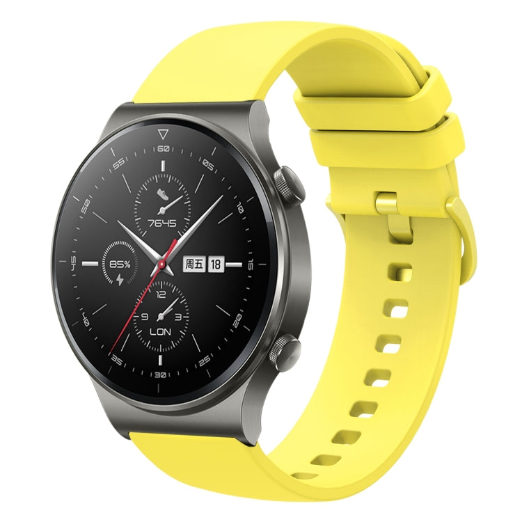 For Huawei GT2 Pro 22mm Solid Color Soft Silicone Watch Band