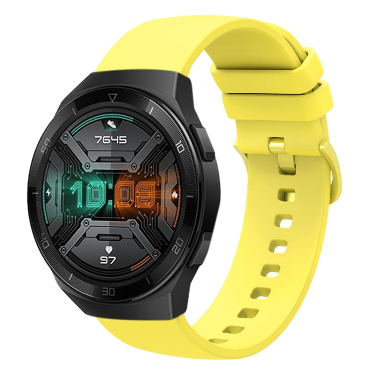 For Huawei Watch GT 2E 22mm Solid Color Soft Silicone Watch Band