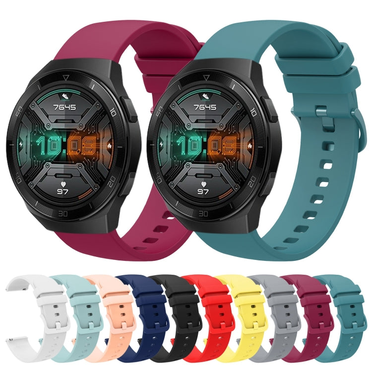 For Huawei Watch GT 2E 22mm Solid Color Soft Silicone Watch Band