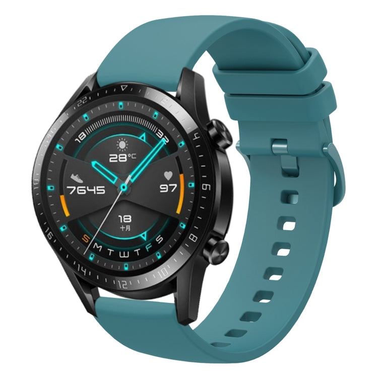 For Huawei GT2 46mm 22mm Solid Color Soft Silicone Watch Band