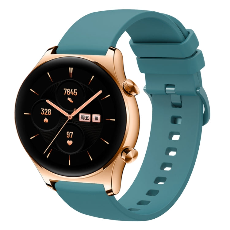 For Honor Watch GS 3 22mm Solid Color Soft Silicone Watch Band