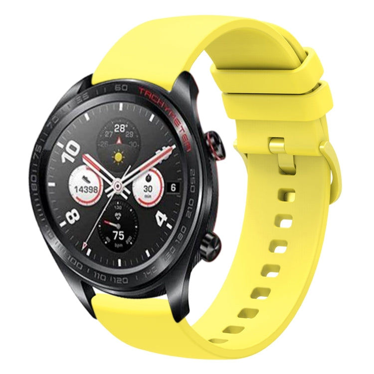 For Honor Watch Dream 22mm Solid Color Soft Silicone Watch Band