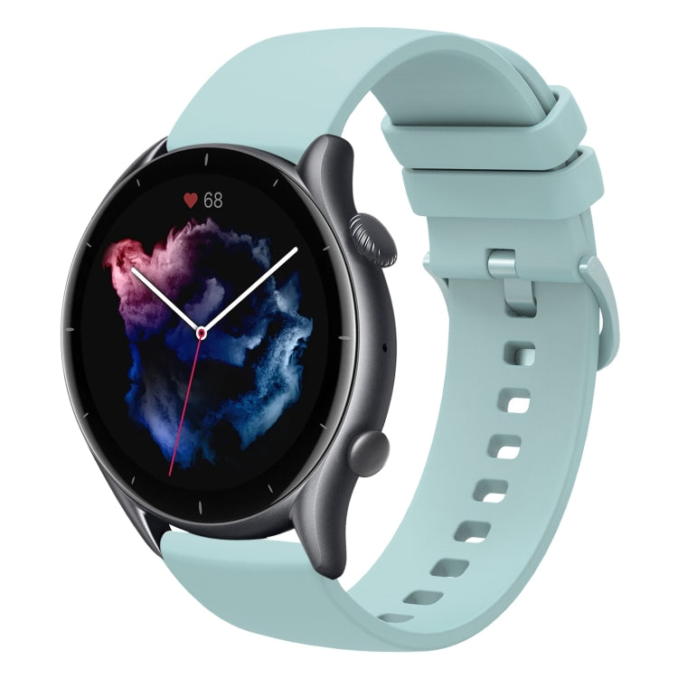 For Amazfit GTR 3 Pro 22mm Solid Color Soft Silicone Watch Band