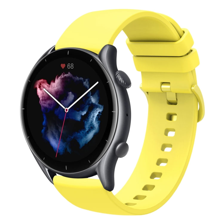 For Amazfit GTR 3 Pro 22mm Solid Color Soft Silicone Watch Band