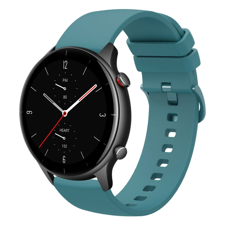 For Amazfit GTR 2e 22mm Solid Color Soft Silicone Watch Band
