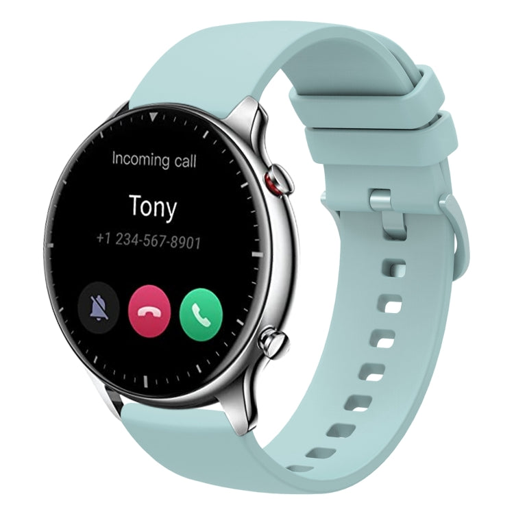For Amazfit GTR 2 22mm Solid Color Soft Silicone Watch Band