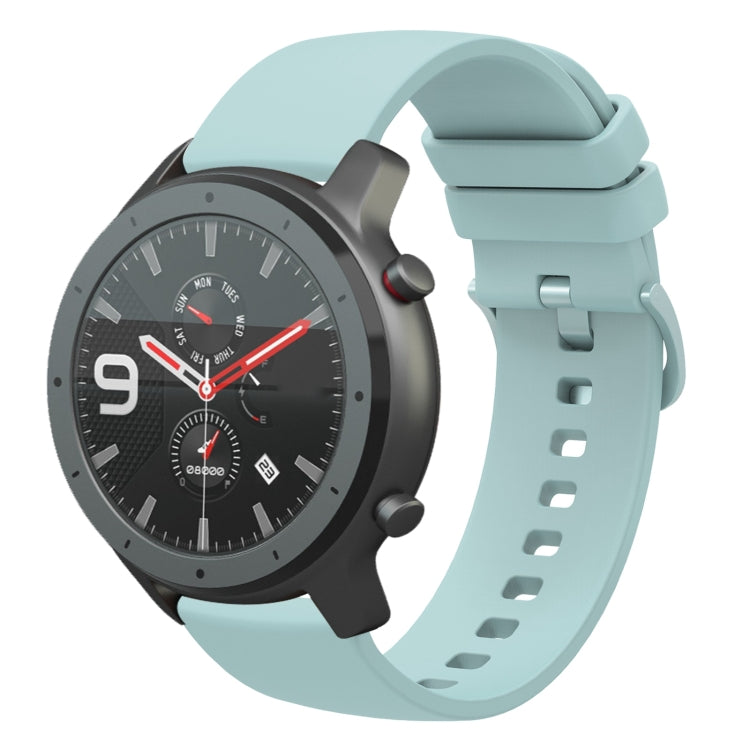 For Amazfit GTR 47mm 22mm Solid Color Soft Silicone Watch Band