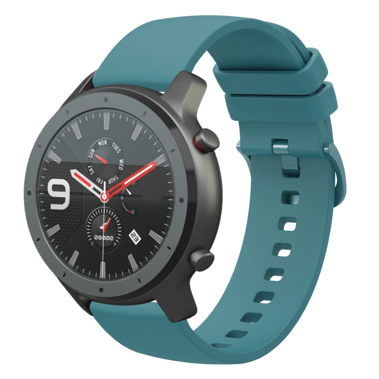 For Amazfit GTR 47mm 22mm Solid Color Soft Silicone Watch Band