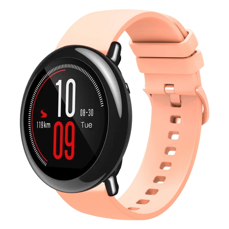 For Amazfit Pace 22mm Solid Color Soft Silicone Watch Band
