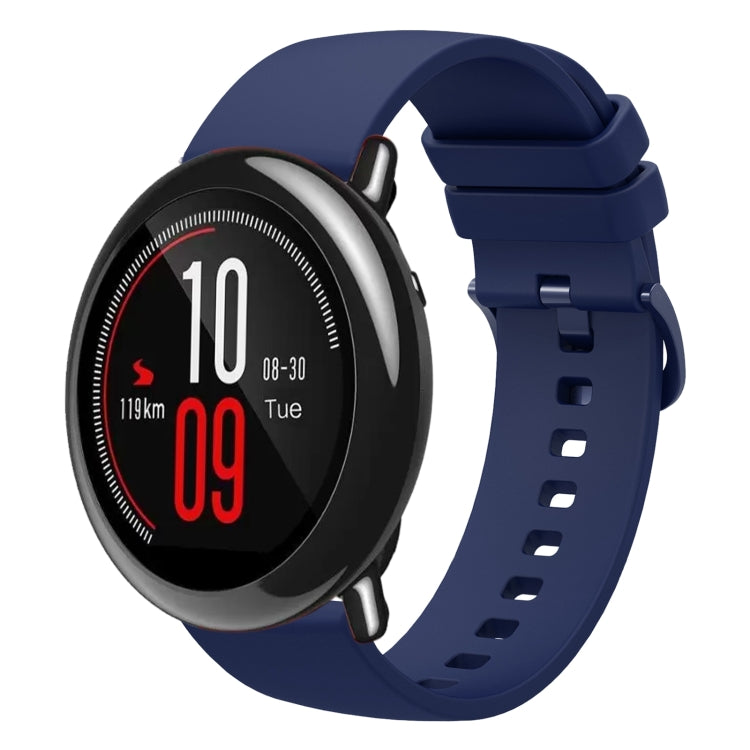 For Amazfit Pace 22mm Solid Color Soft Silicone Watch Band