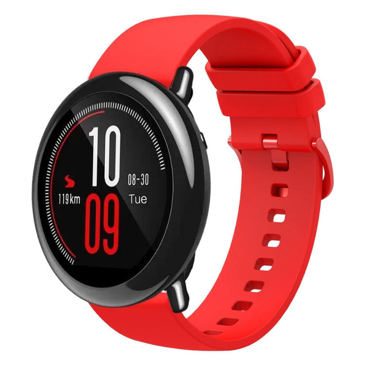 For Amazfit Pace 22mm Solid Color Soft Silicone Watch Band