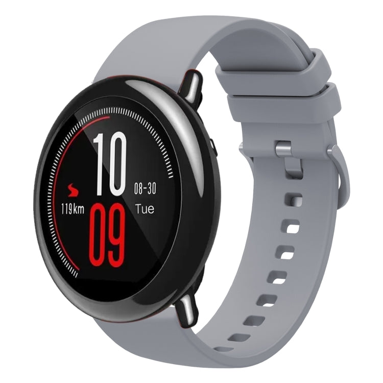 For Amazfit Pace 22mm Solid Color Soft Silicone Watch Band