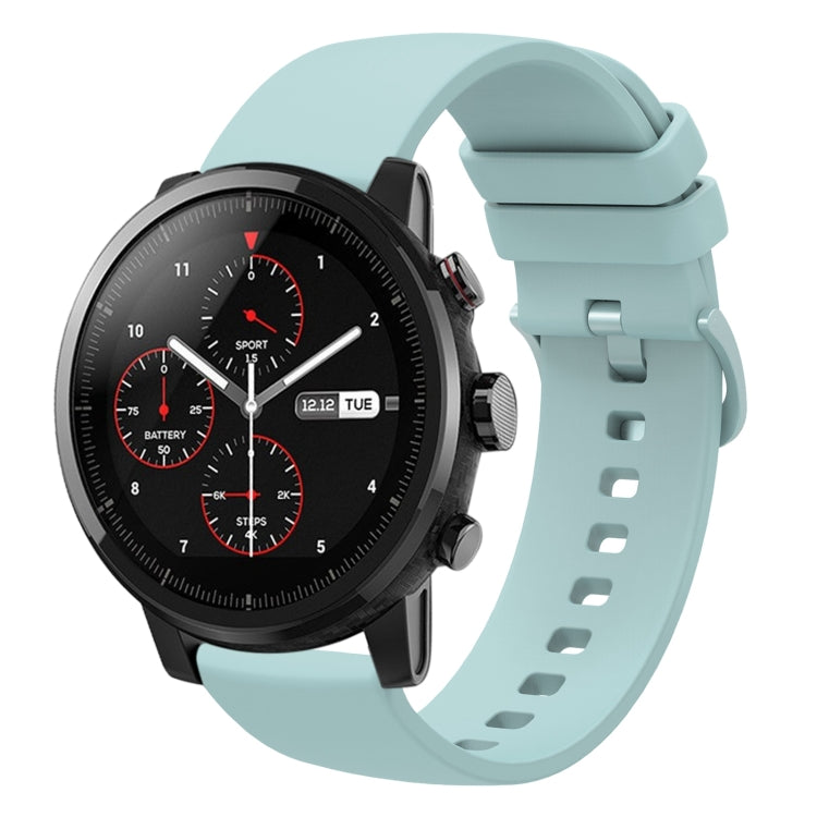 For Amazfit 2 Stratos 22mm Solid Color Soft Silicone Watch Band