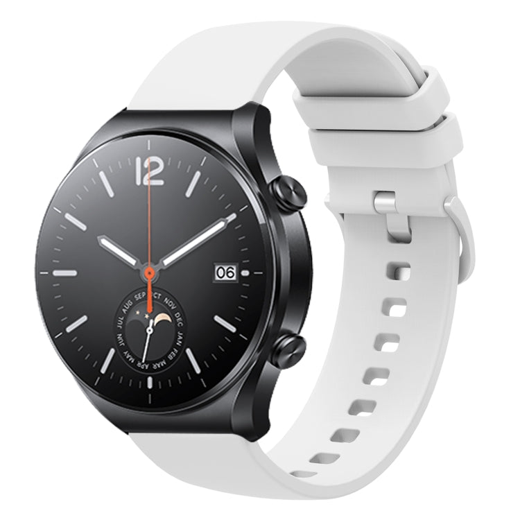 For Xiaomi Watch S1 22mm Solid Color Soft Silicone Watch Band